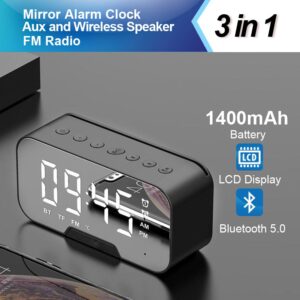 Wireless-Bluetooth-Speaker-Outdoor-Loudspeaker-Clock-Speaker-FM-Radio-3-in-1-HIFI-Stereo-Portable-Boombox